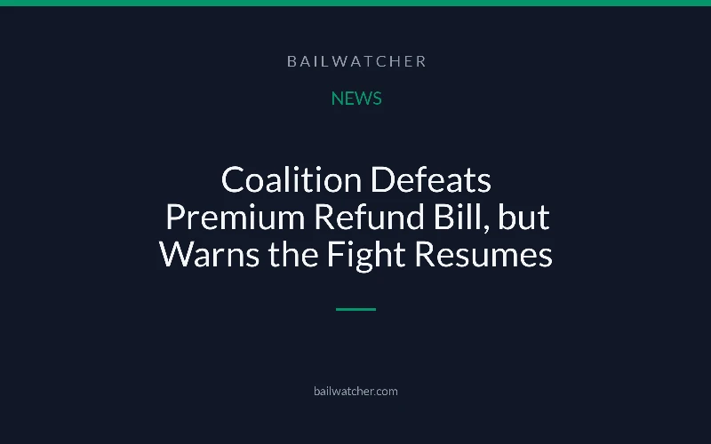 Coalition Defeats Premium Refund Bill, but Warns the Fight Resumes