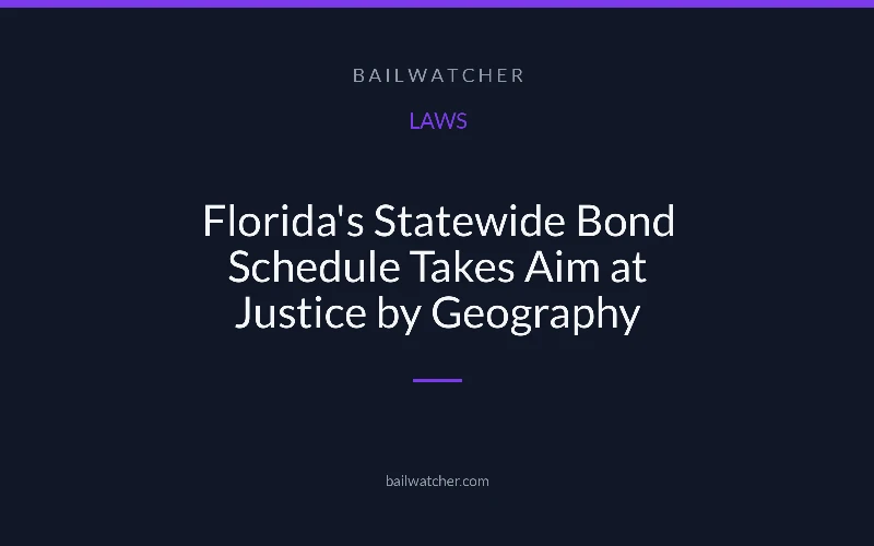 Florida's Statewide Bond Schedule Takes Aim at Justice by Geography