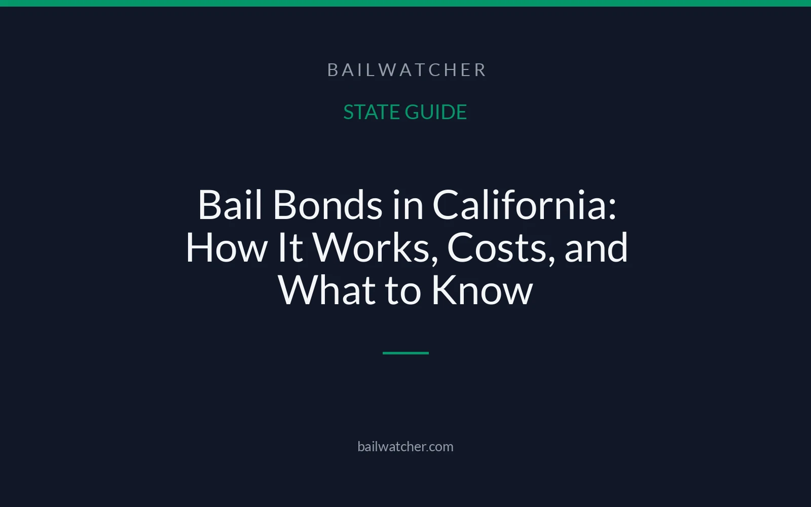 Bail Bonds in California: How It Works, Costs, and What to Know