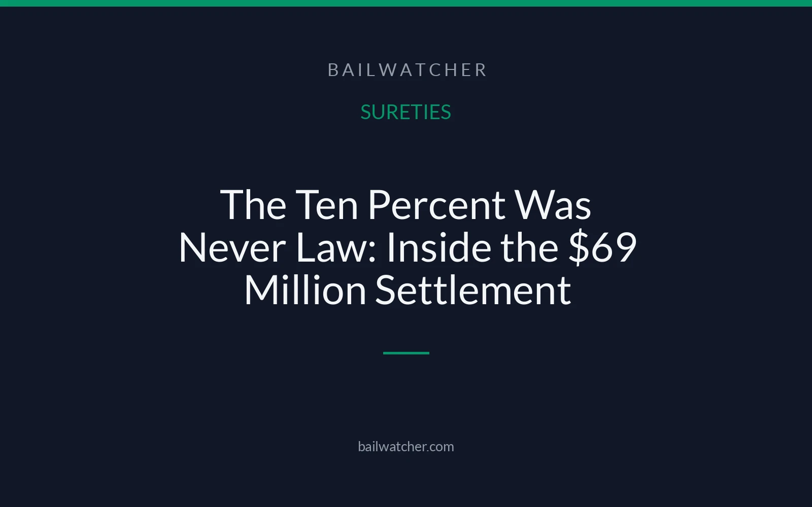 The Ten Percent Was Never Law: Inside the $69 Million Settlement